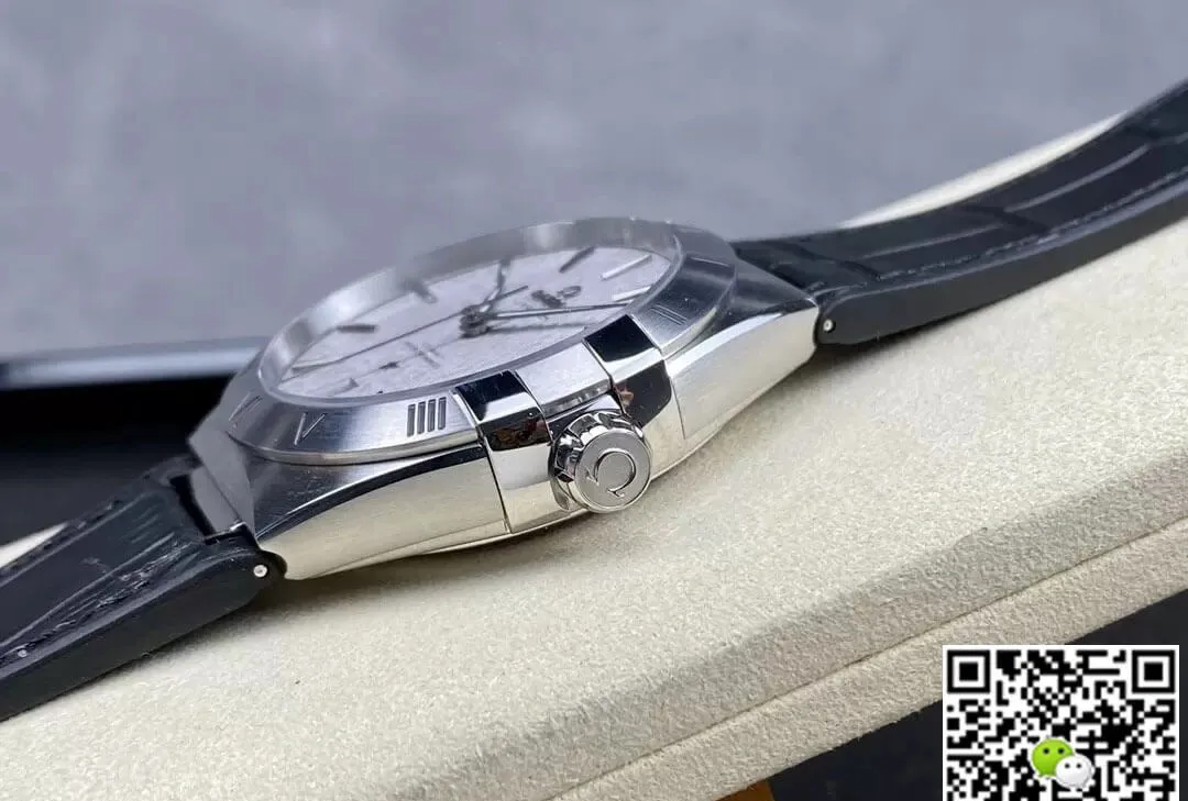 SBF Omega Constellation 131.12.41.21.06.001 VS Factory 1:1 Best Edition Replica Watch Gray Dial Leather Strap